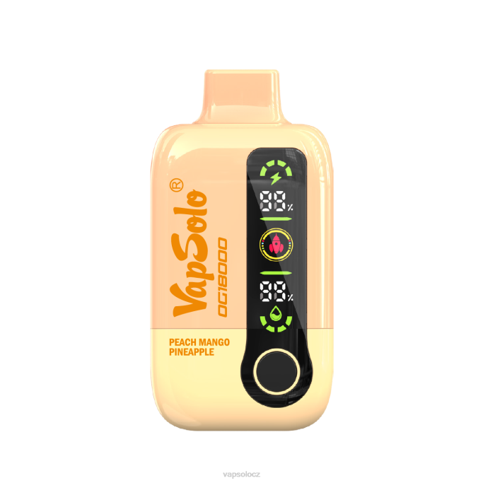 VapSolo Nikotin - broskev mango ananas VapSolo DG18000 jednorázová vapa VLFJ53