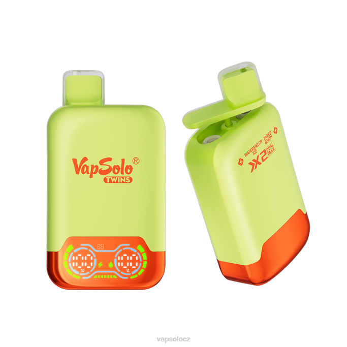 VapSolo Wholesale - melounový led a smíšené bobule VapSolo TWINS jednorázová vapa VLFJ34
