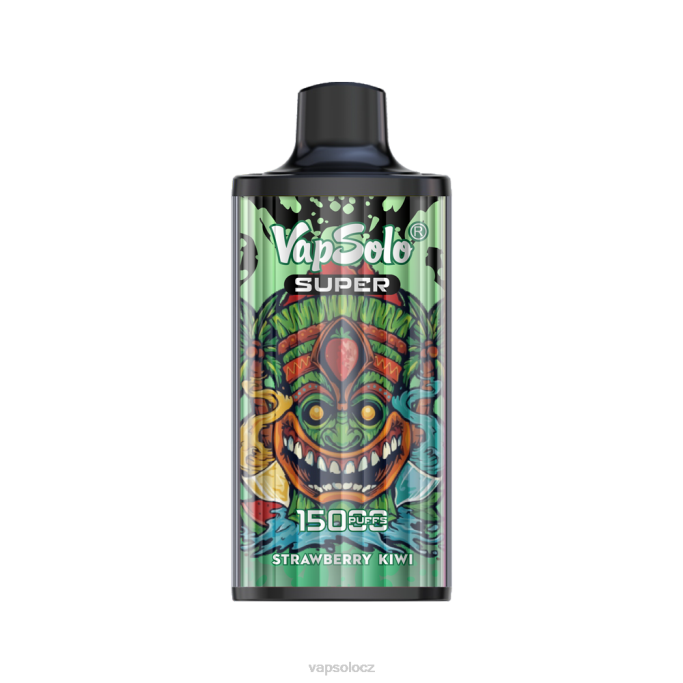 VapSolo Nikotin - jahodové kiwi VapSolo SUPER jednorázová vapa VLFJ23