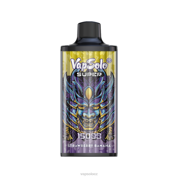 VapSolo Praha - jahodový banán VapSolo SUPER jednorázová vapa VLFJ22